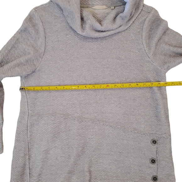 Soft Surroundings Women's Gray‎ Langley Cowl Neck Pullover Tunic Sweater - Picture 5 of 9